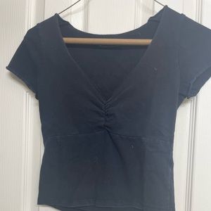 brandy melville black crop top